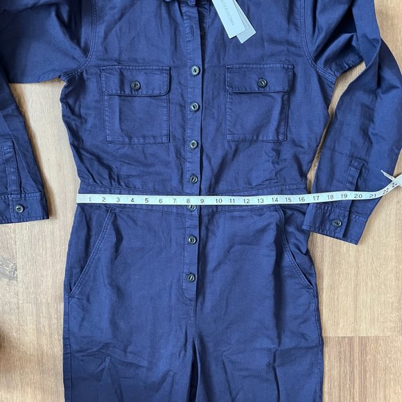 NEW Outerknown Utility Coveralls S.E.A Jumpsuit Navy Blue Sz S - Picture 8 of 13